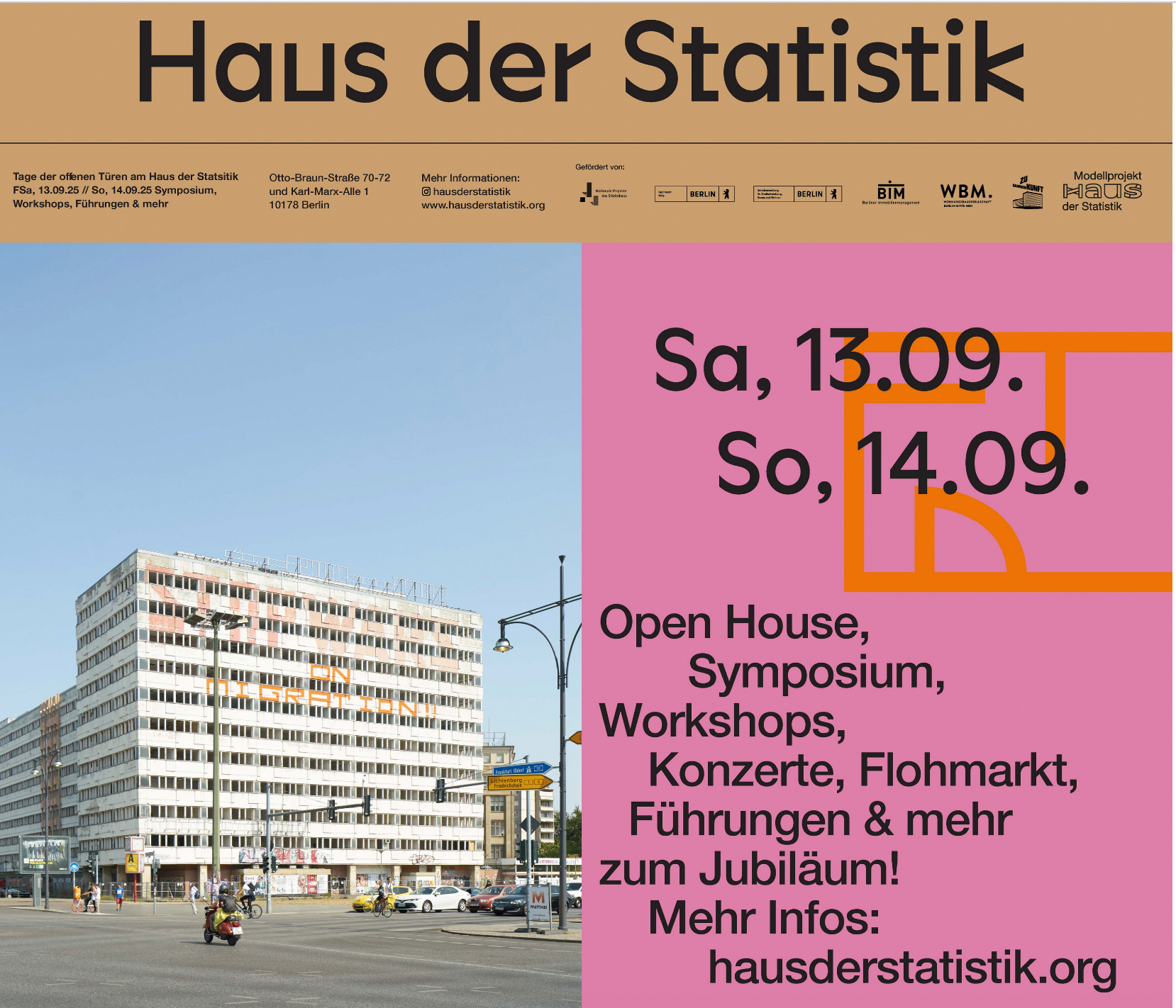 10 Jahre Haus der Statistik / Berlin - Fachsymposium // 13. September, 10 – 16 Uhr